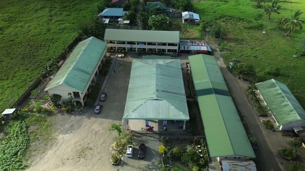 Aerial view of Ampayon National High School